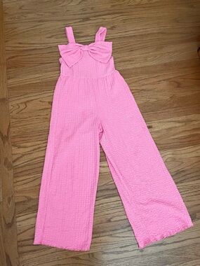 Zara Girl’s Jumpsuit Wide Leg Sleeveless Pink Size 10 (140)